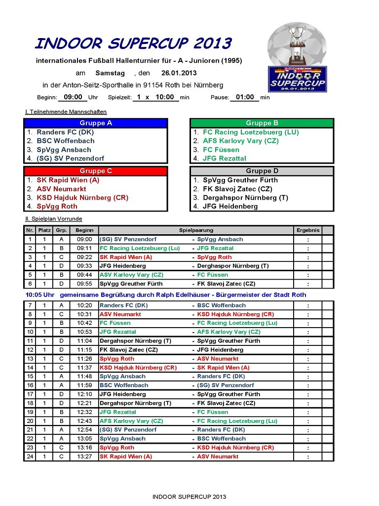 Indoorcup 2013
