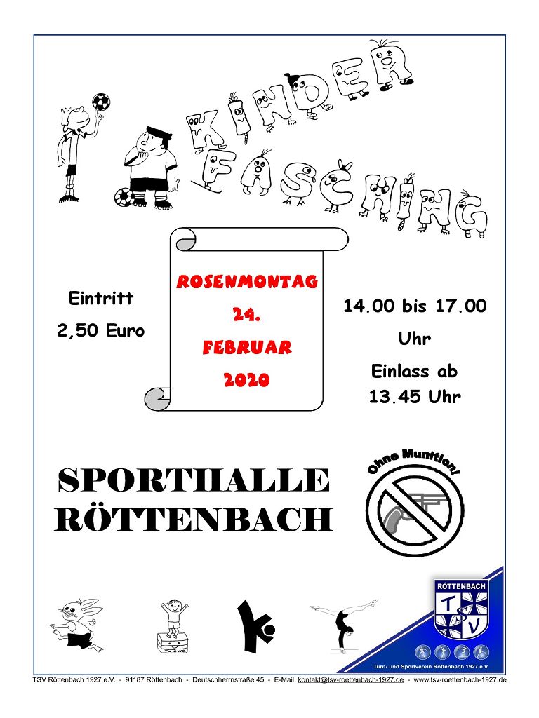 2020 Plakat Kinderfasching